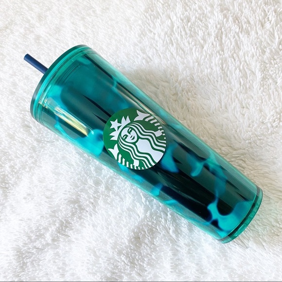 Starbucks teal aqua tumbler - Picture 2 of 2